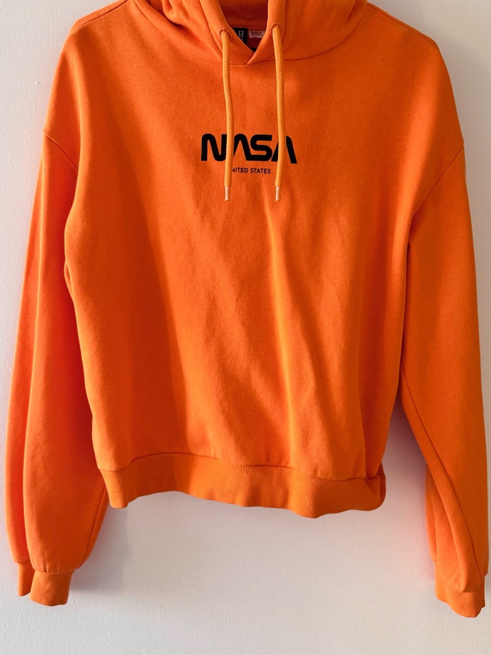 H&M Orange NASA Logo Crewneck Sweater